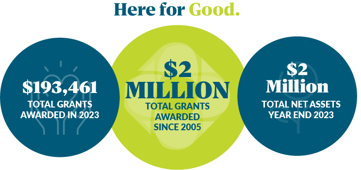 $193,461 grants awarded in 2023. $2M total grants awarded since 2005. $2M total assets.