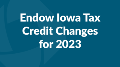 Endow Iowa Changes in 2023